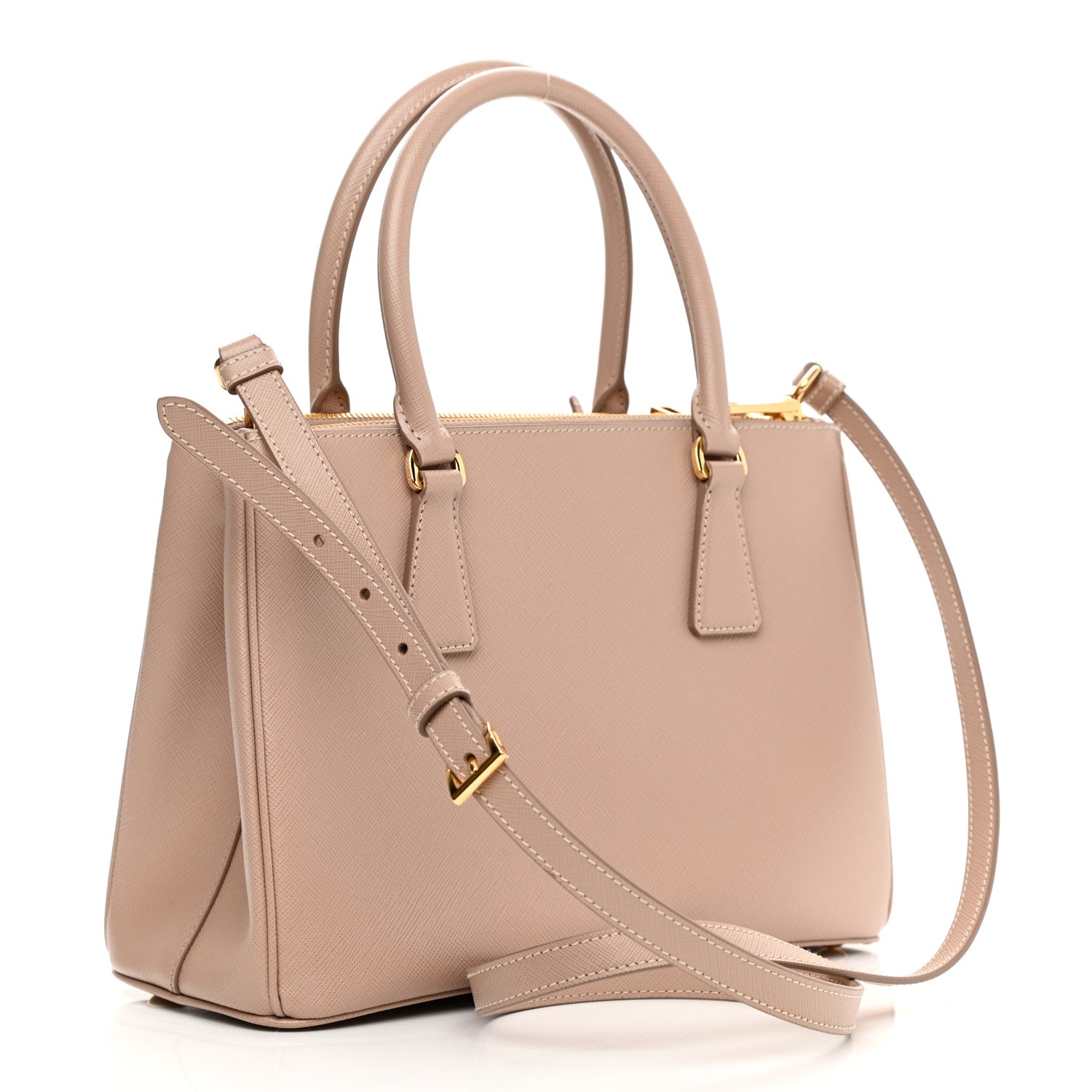 Prada Saffiano Small Galleria Double Zip Tote Cipria 3 of 10