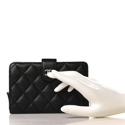 Chanel Caviar Quilted CC French Wallet Black 2 of 6