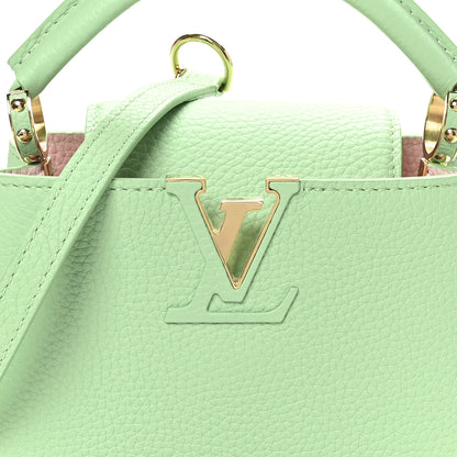Louis Vuitton Taurillon Mini Capucines Vert Pomme 7 of 9
