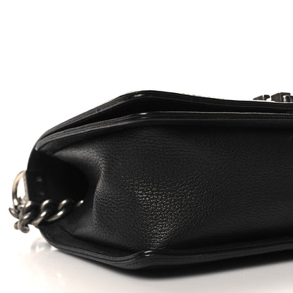 Chanel Goatskin Quilted Patent Medium Duo Boy Flap Black 9 of 10