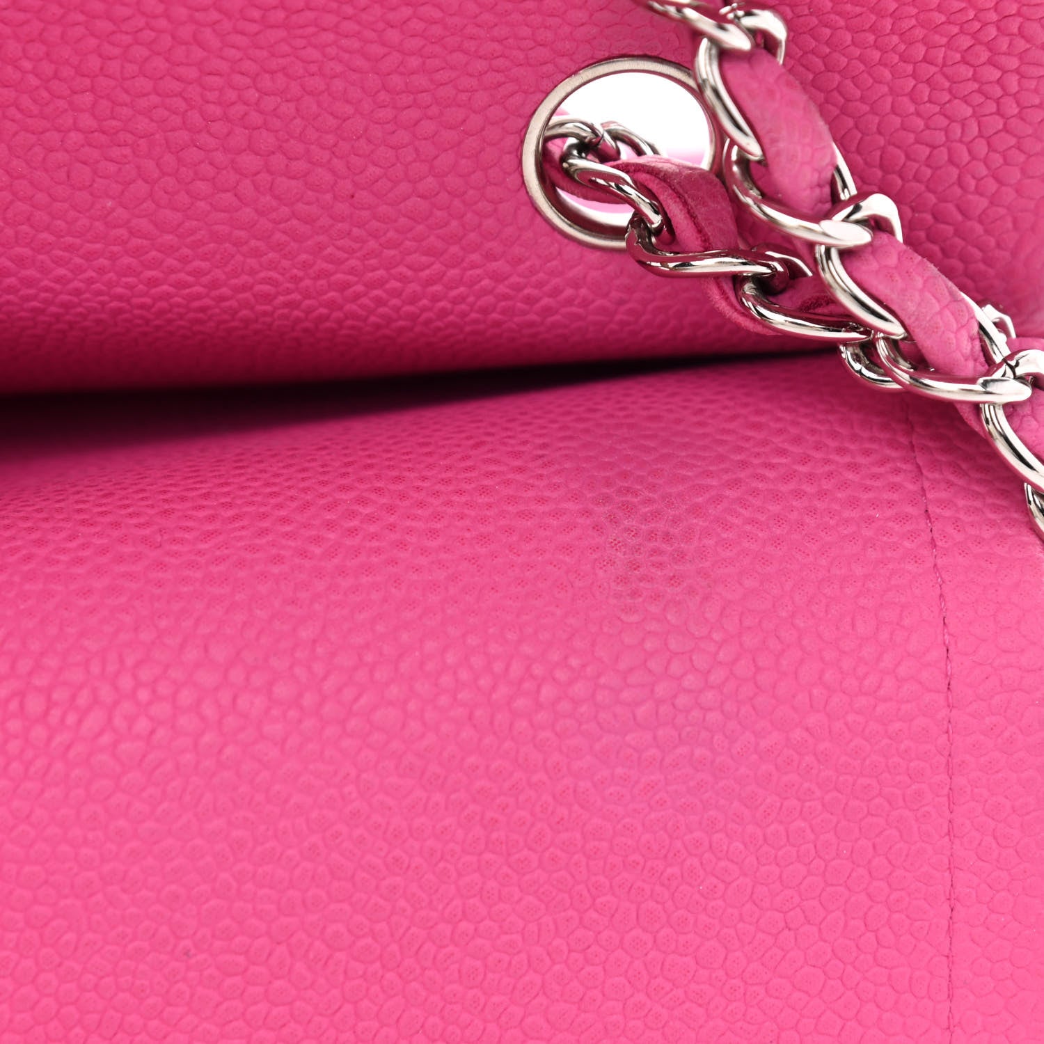 Chanel Iridescent Caviar Quilted Medium Double Flap Pink 10 of 10