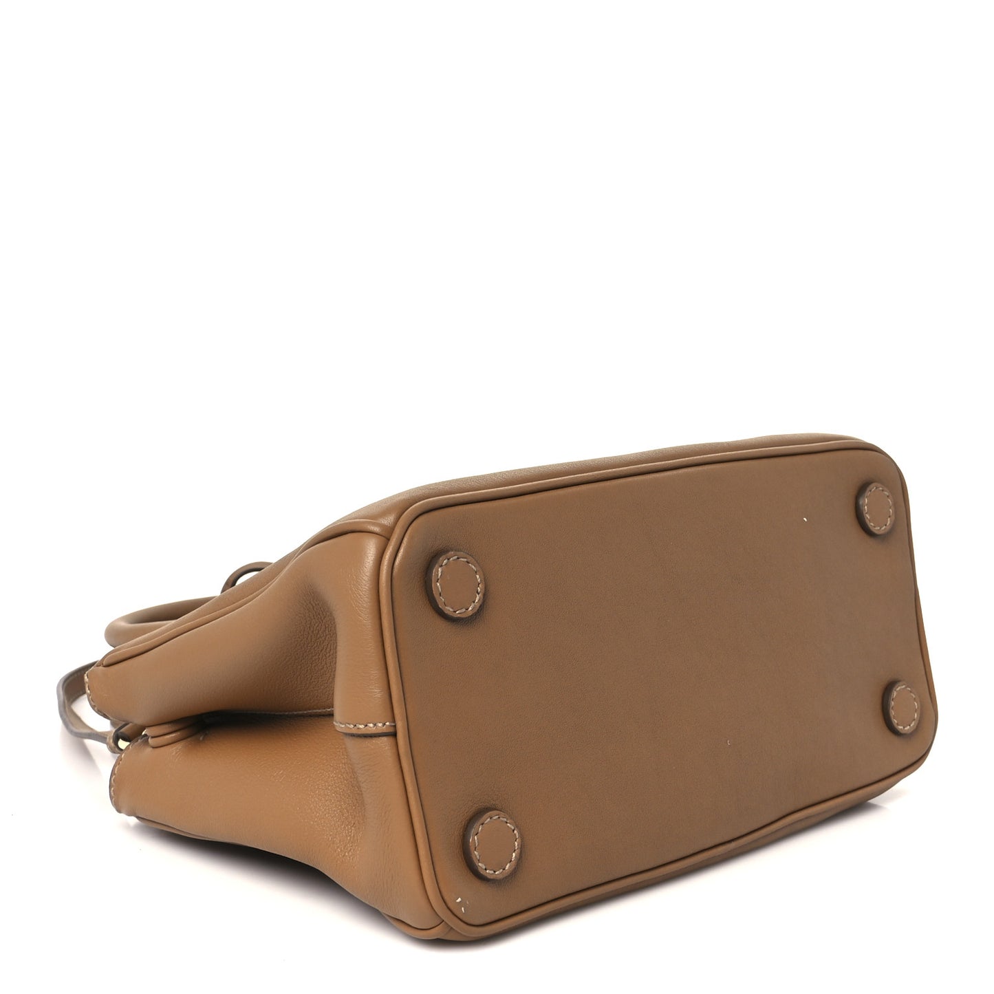 Saffiano Mini Galleria Double Zip Tote Caramel