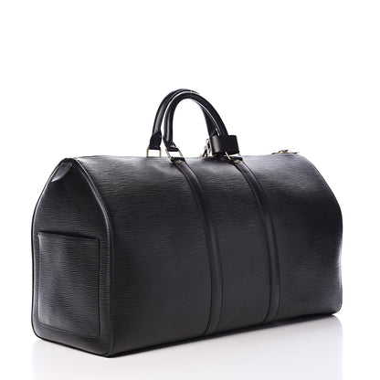 Louis Vuitton Epi Keepall 50 Black 2 of 14