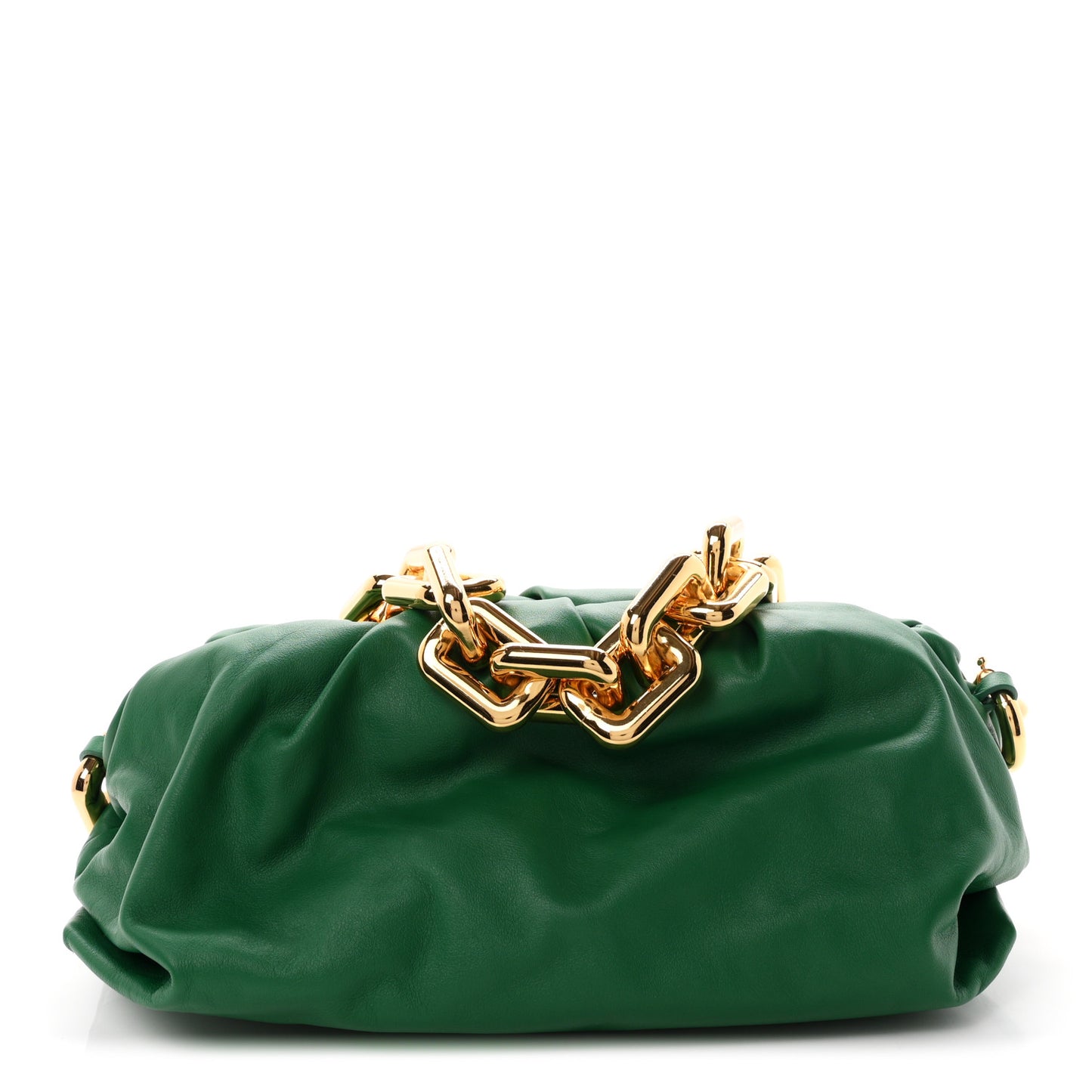 Calfskin The Pouch Chain Racing Green