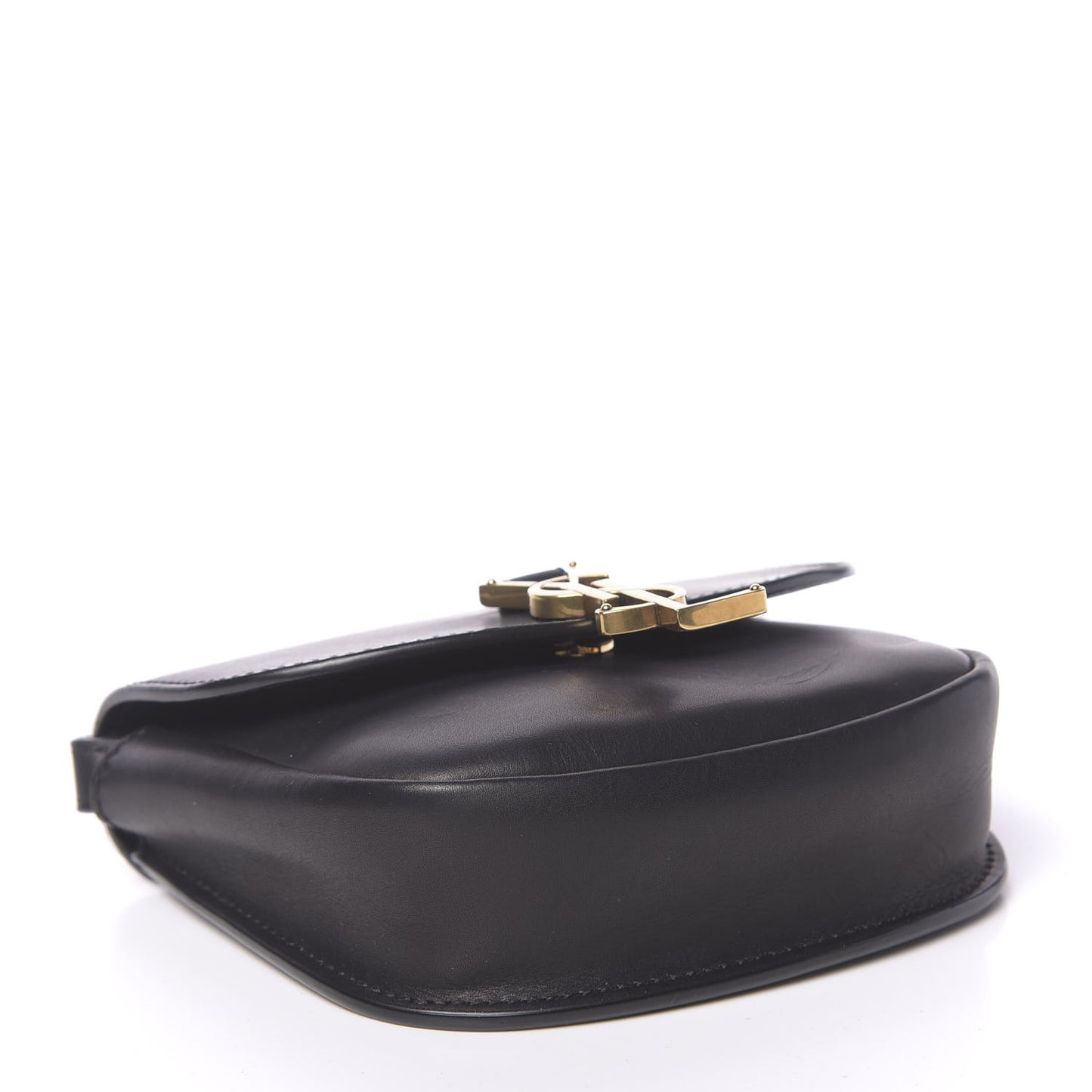 Smooth Calfskin Mini Classic Monogram Kaia Satchel Black