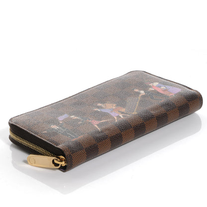 Louis Vuitton Damier Ebene Illustre Zippy Wallet Violet 4 of 8