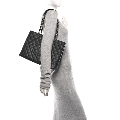 Chanel Caviar Quilted Grand Shopping Tote GST Black 2 of 11