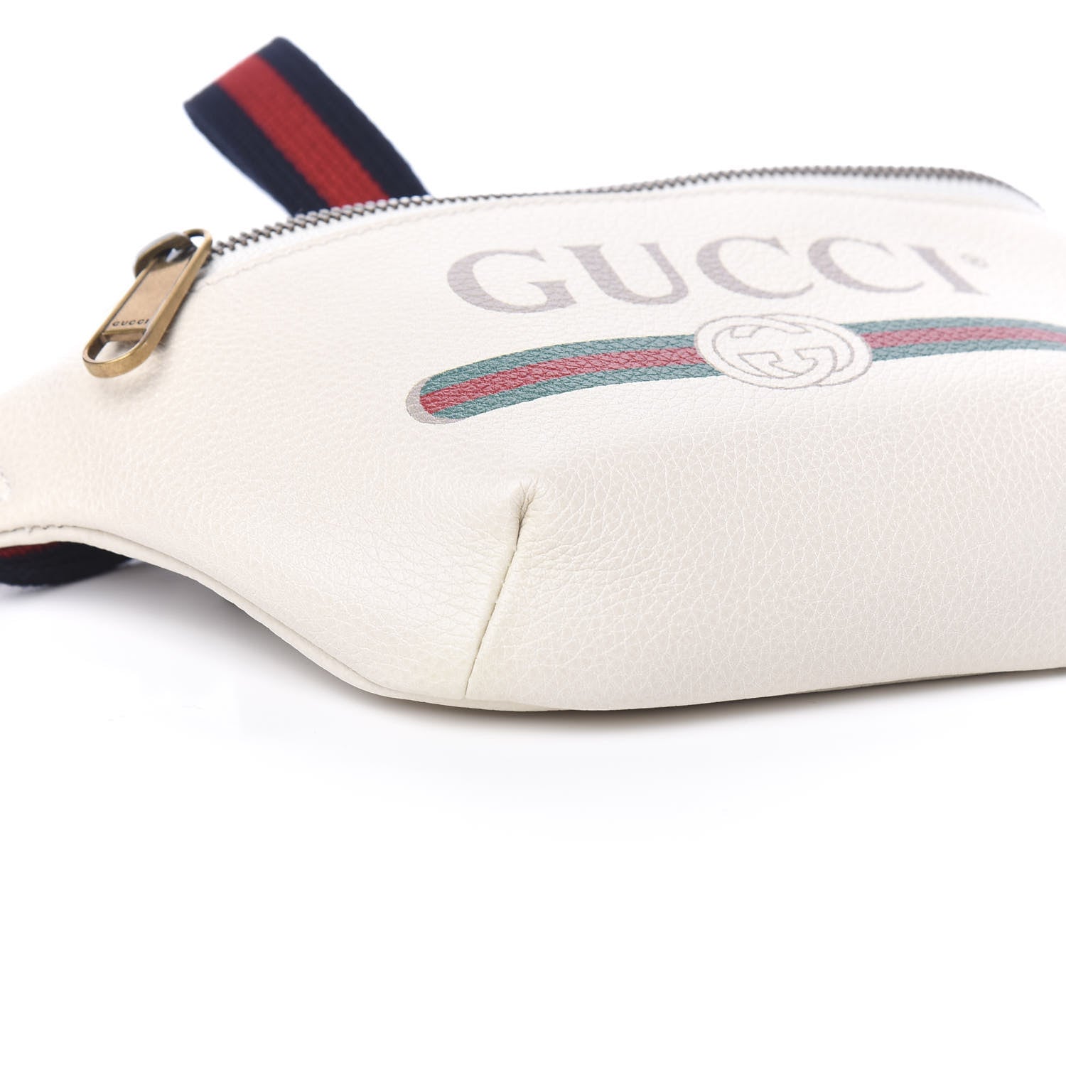 Gucci Grained Calfskin Small Logo Belt Bag White 7 of 9