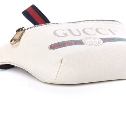 Gucci Grained Calfskin Small Logo Belt Bag White 7 of 9