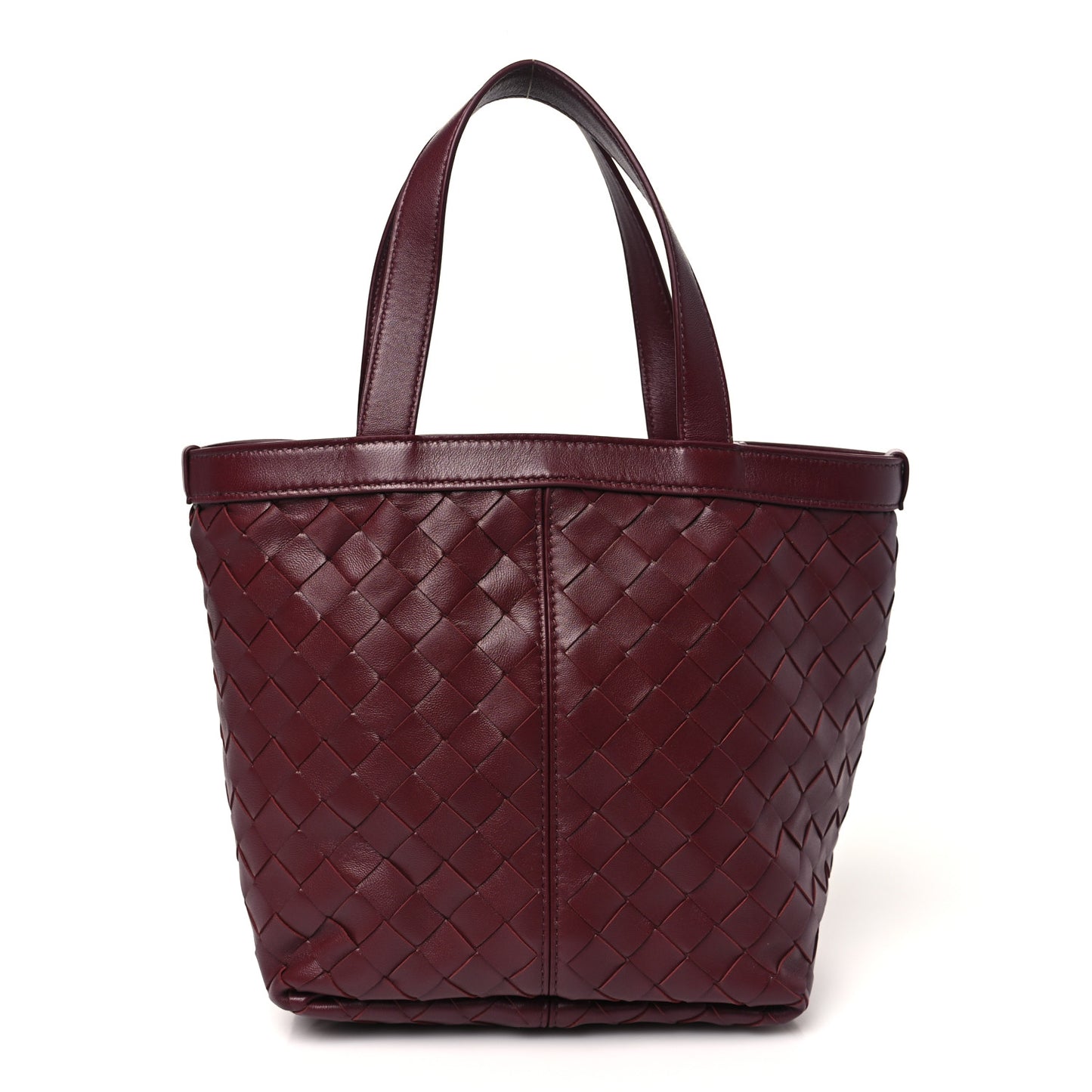 Nappa Intrecciato Small Flip Flap Tote Barolo