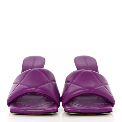 Bottega Veneta Nappa Quilted Rubber Lido Mule Sandals 37 Gumdrop 2 of 8
