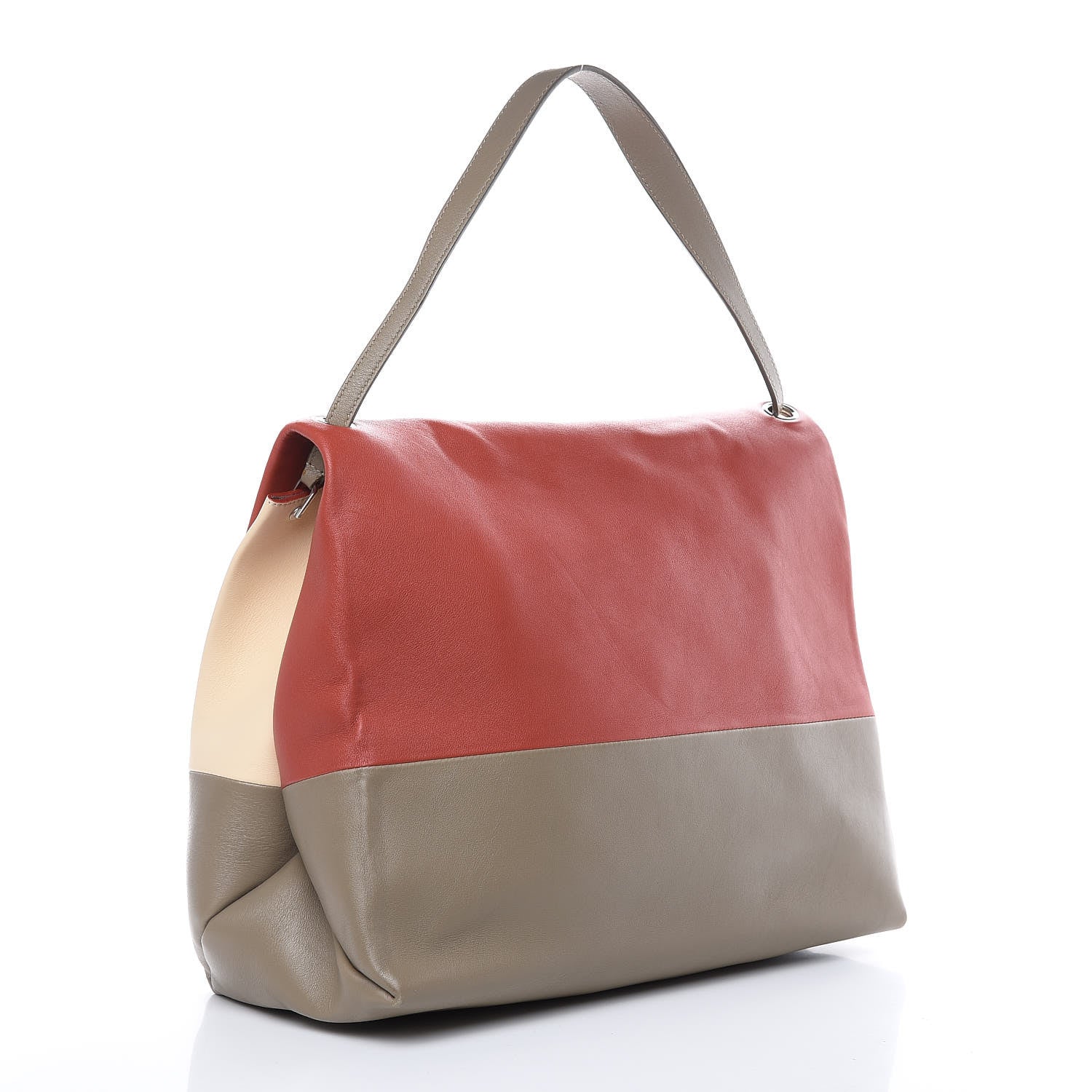 Celine Calfskin All Soft Shoulder Bag Lipstick 3 of 14