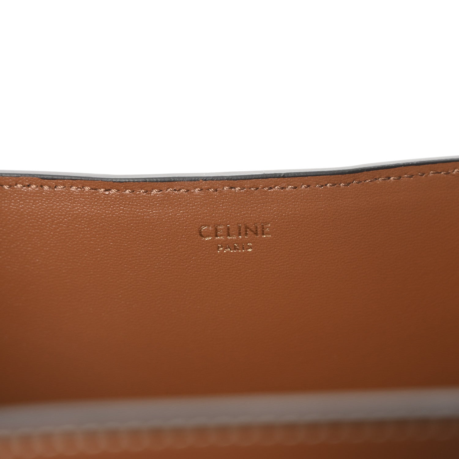 Celine Smooth Calfskin Triomphe Medium Louise Bag Tan 7 of 11
