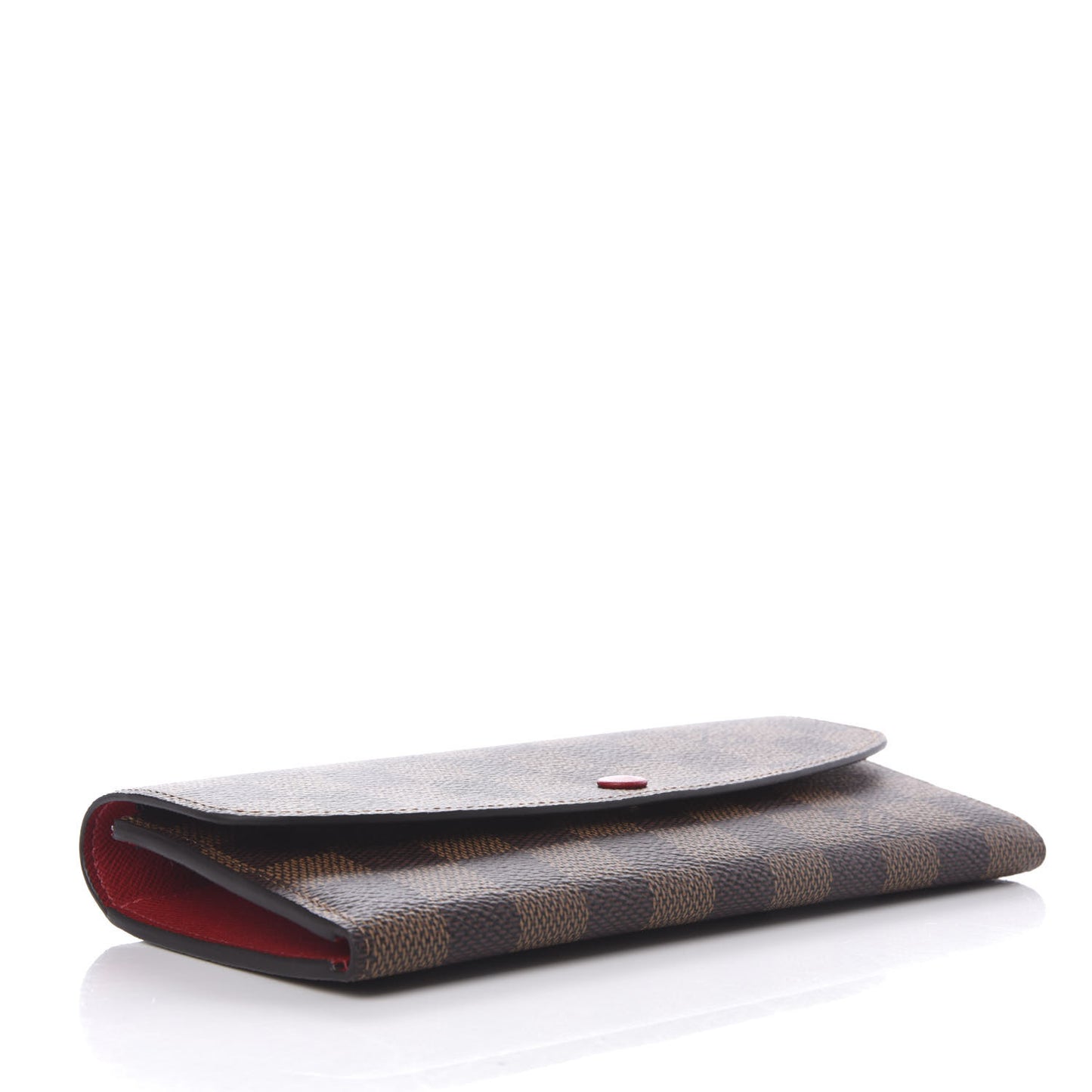 Damier Ebene Emilie Wallet Red
