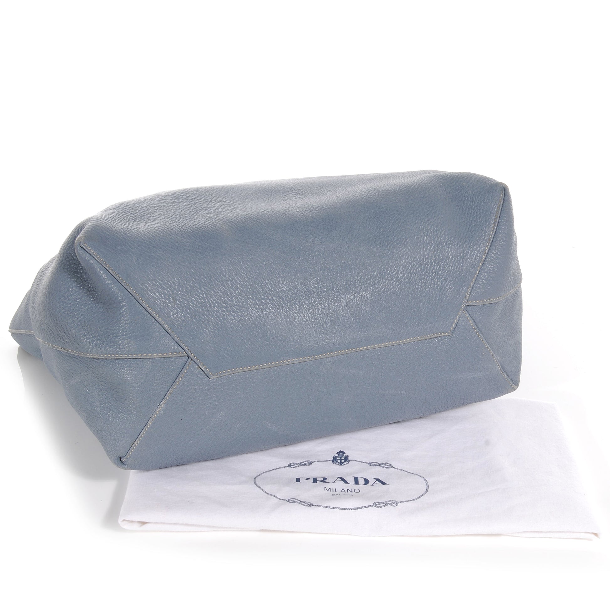 Prada Cervo Deerskin Shopper Tote Pervinca 4 of 6