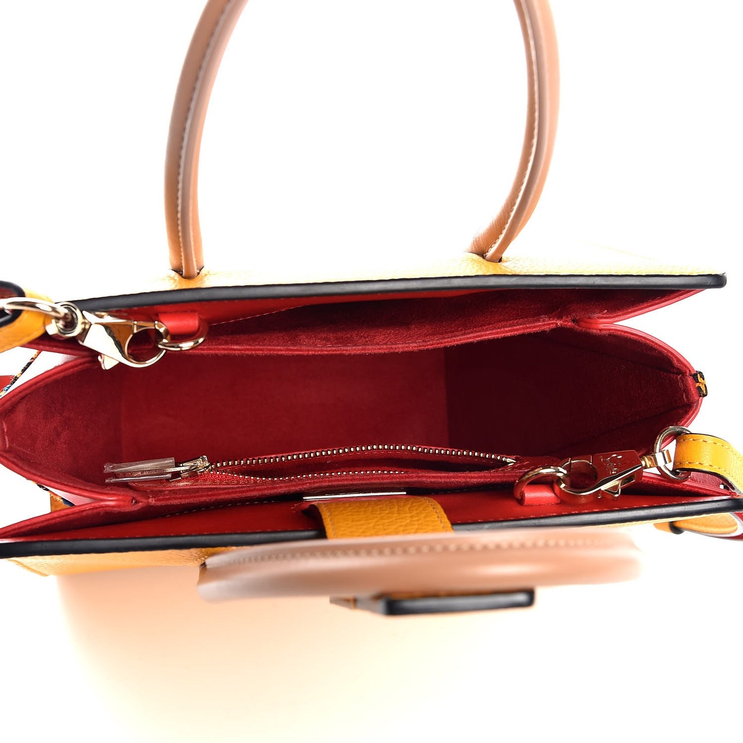 Calfskin Embroidered Studded Small Paloma Full Moon