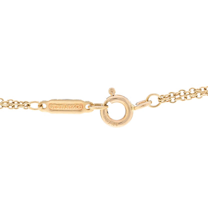 Tiffany 18K Yellow Gold Infinity Double Chain Pendant Necklace 4 of 4