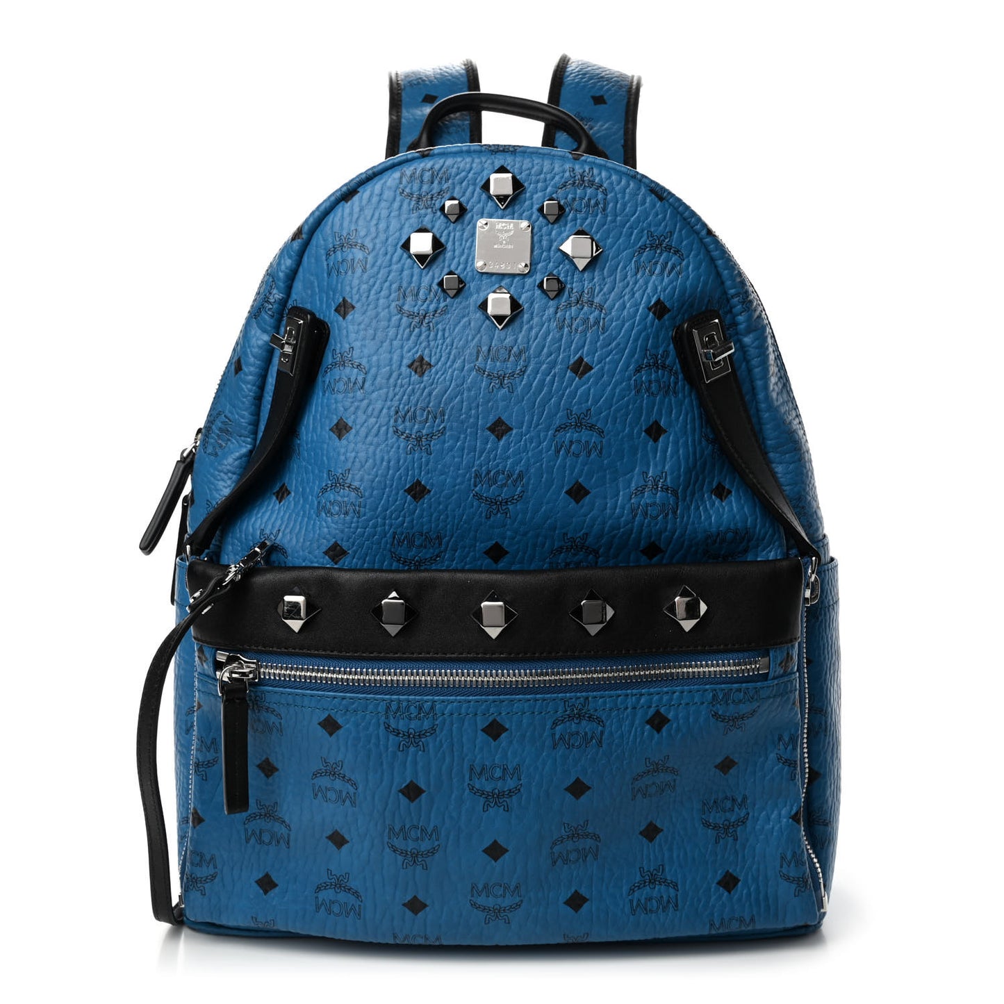 Visetos Studded Medium Dual Stark Backpack Munich Blue