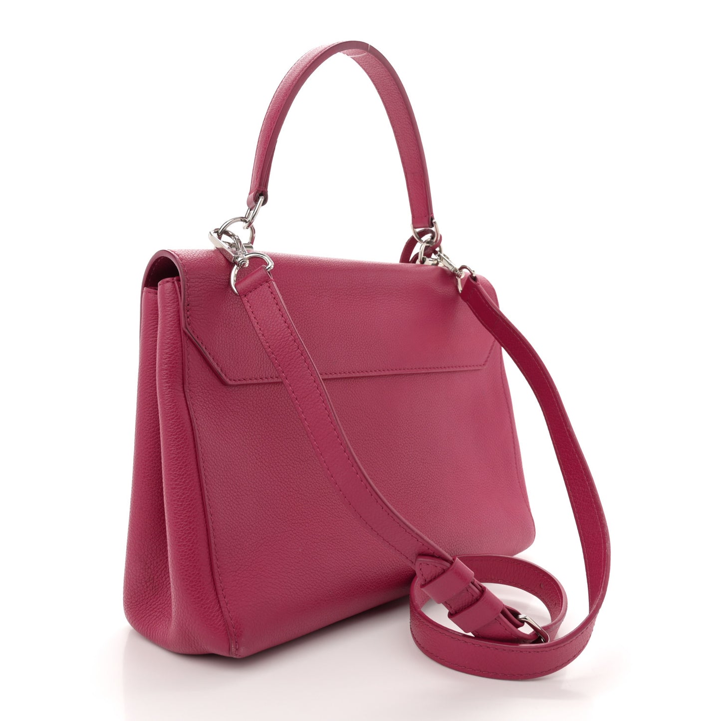 Soft Calfskin Lockme II Top Handle Dahlia