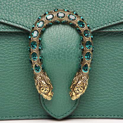 Gucci Pebbled Calfskin Small Dionysus Shoulder Bag Emerald 10 of 10