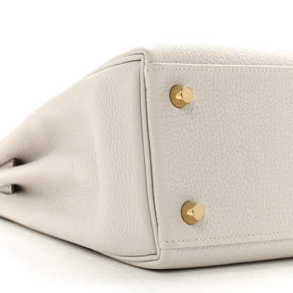 Hermes Togo Kelly Retourne 25 Gris Pale 10 of 11