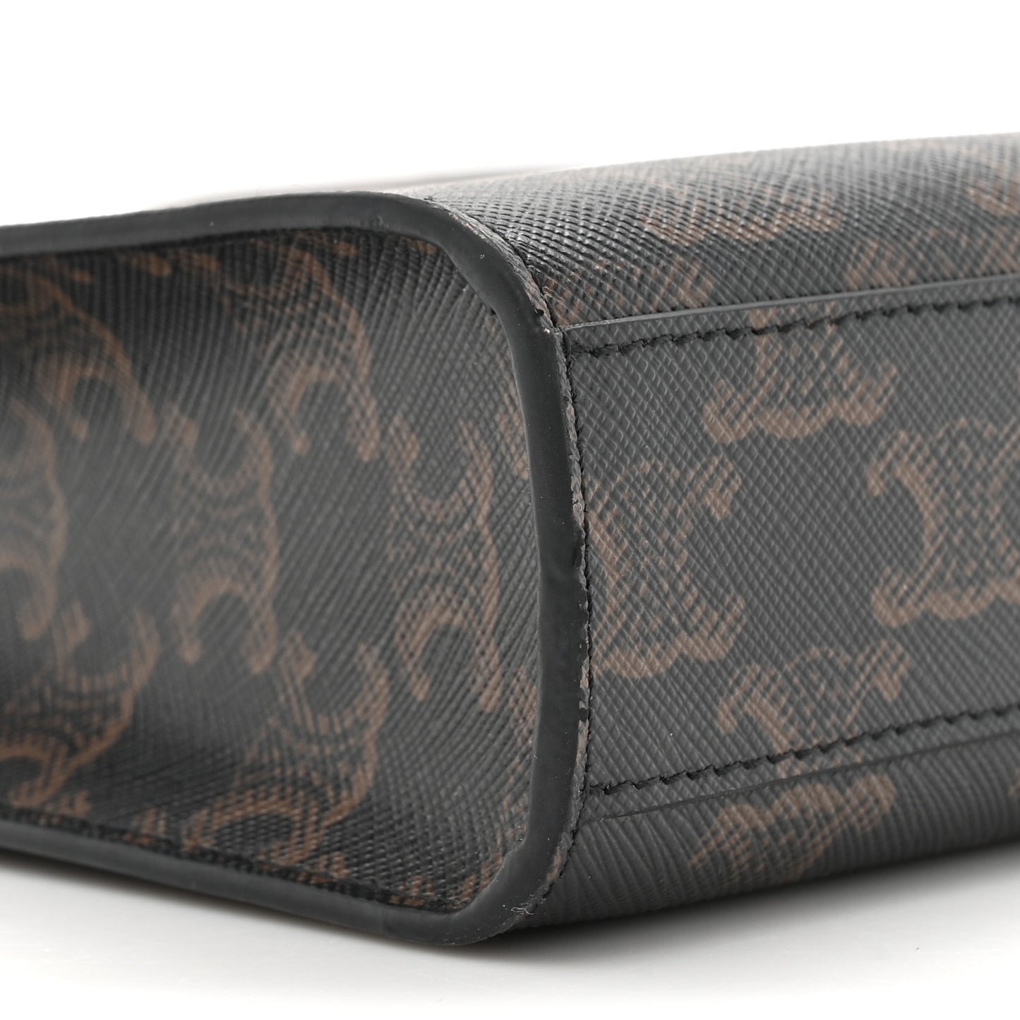 Triomphe Canvas Calfskin Mini Vertical Cabas Tan