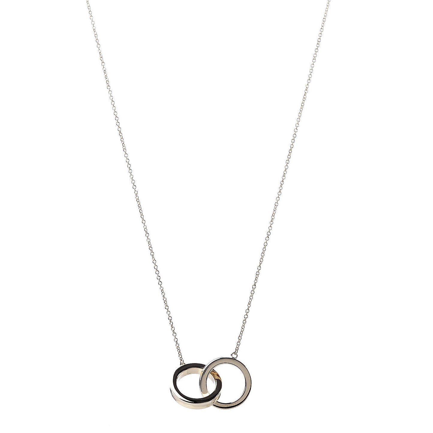 18K Yellow Gold 1837 Interlocking Circles Pendant Necklace