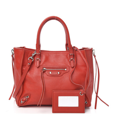 Balenciaga Veau Souple Papier Mini A4 Tote Rouge Cerise 1 of 10