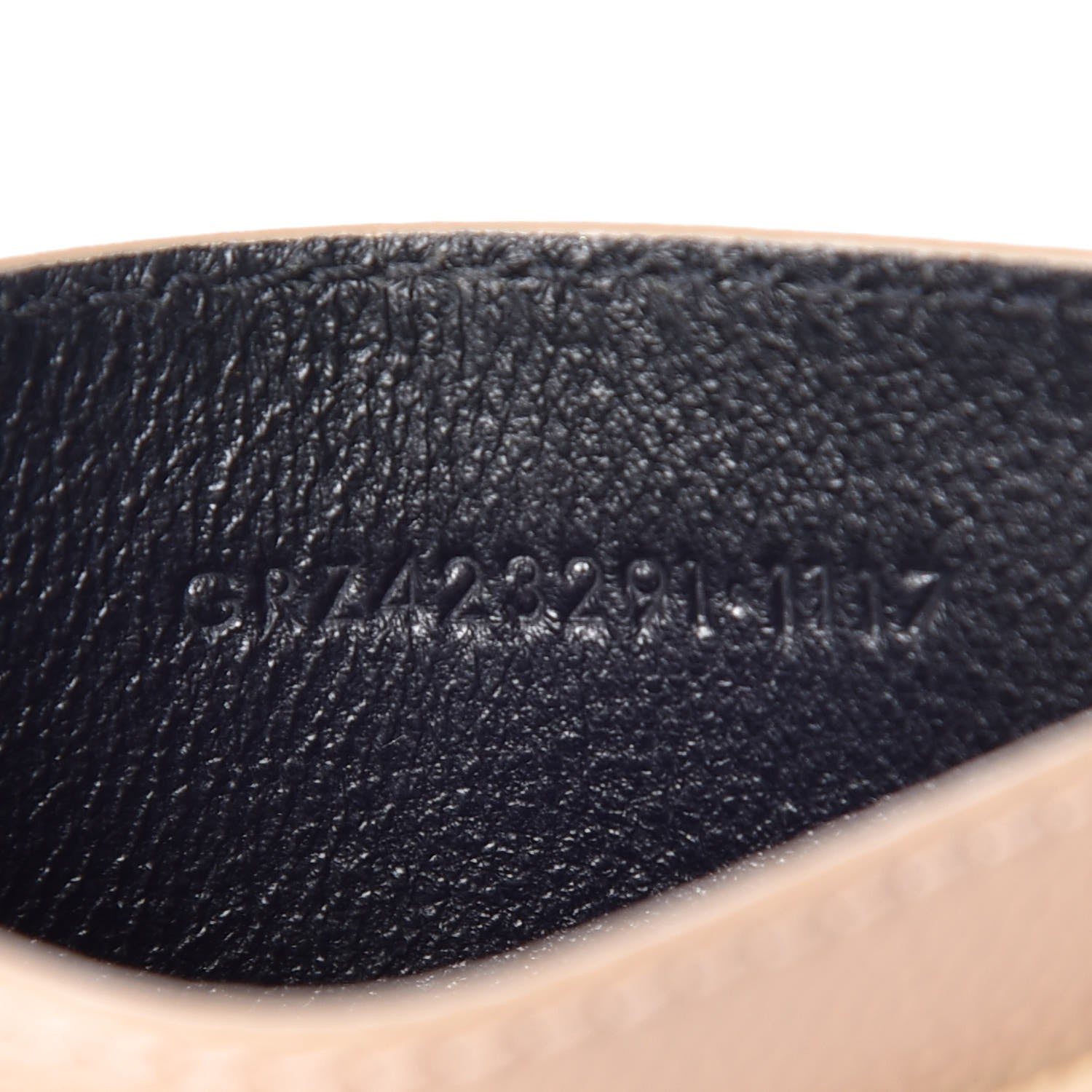 Saint Laurent Grain De Poudre Matelasse Chevron Monogram Credit Card Case Nude Powder 7 of 8