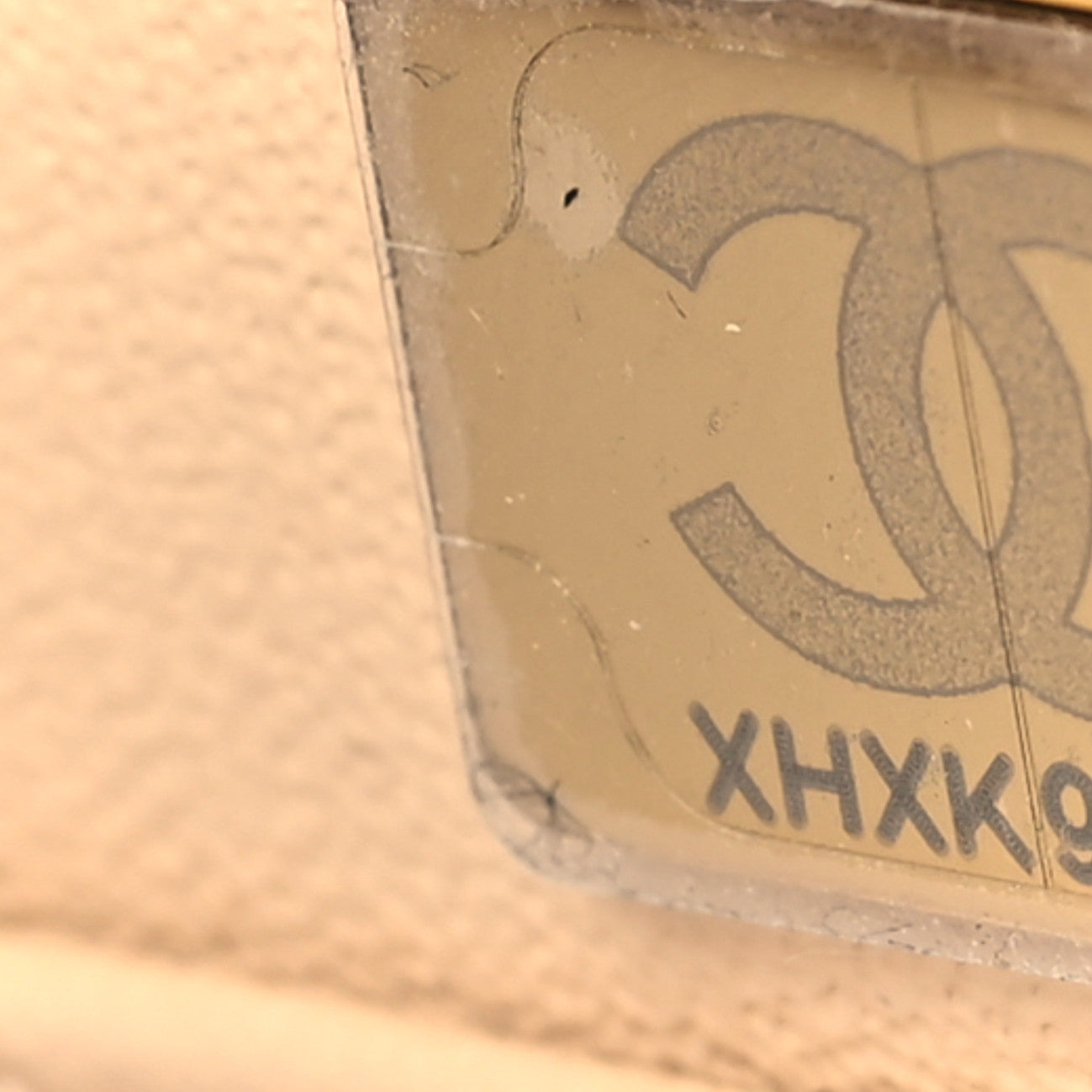 Chanel Lambskin Quilted Small Top Handle Vanity Case With Chain Beige 7 of 10