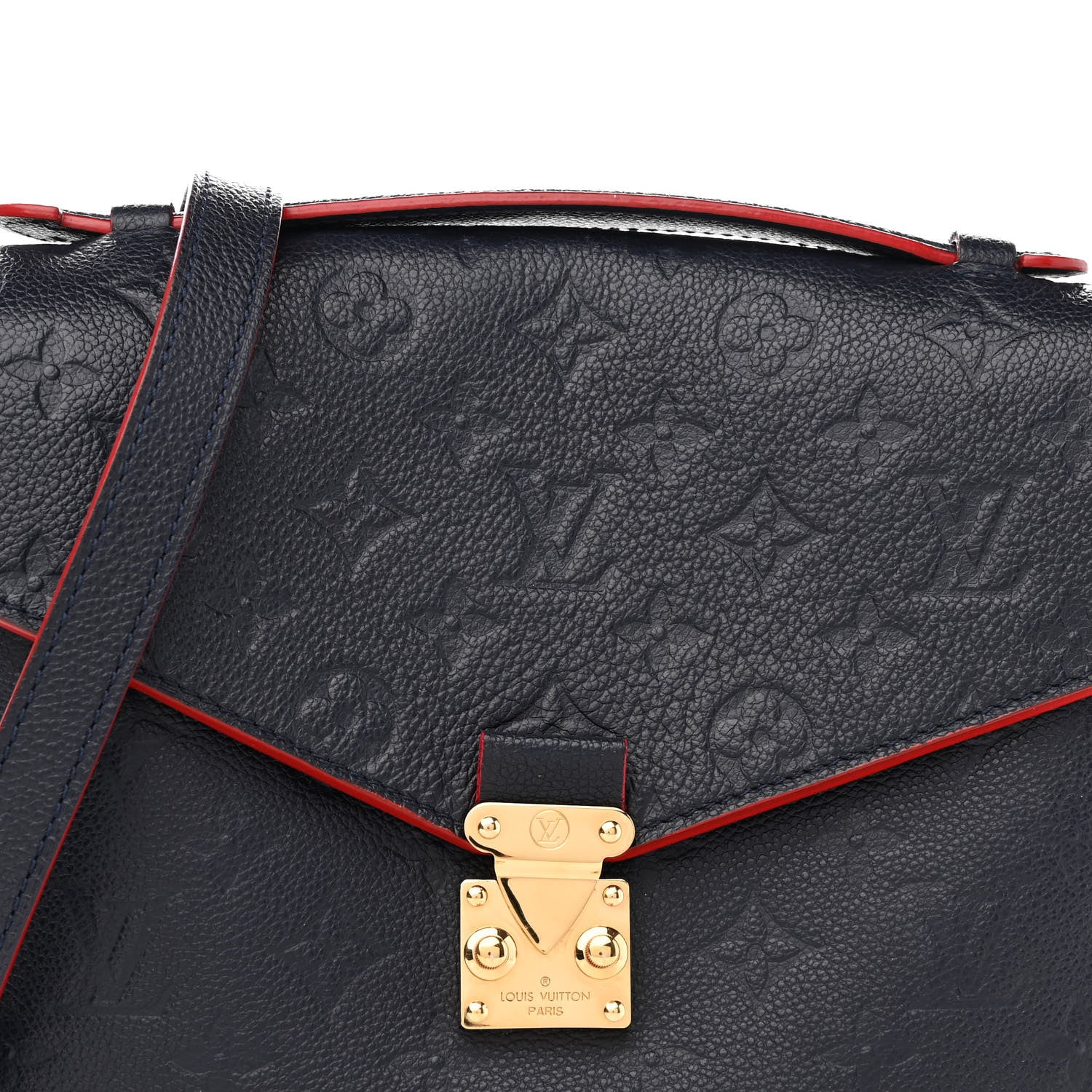 Louis Vuitton Empreinte Pochette Metis Marine Rouge 9 of 11