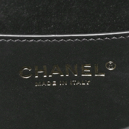 Chanel Velvet Quilted CC Pearl Clutch Black 6 of 10