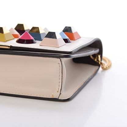 Fendi Vitello Liberty Studded Tube Wallet On Chain Camelia Multicolor 8 of 10