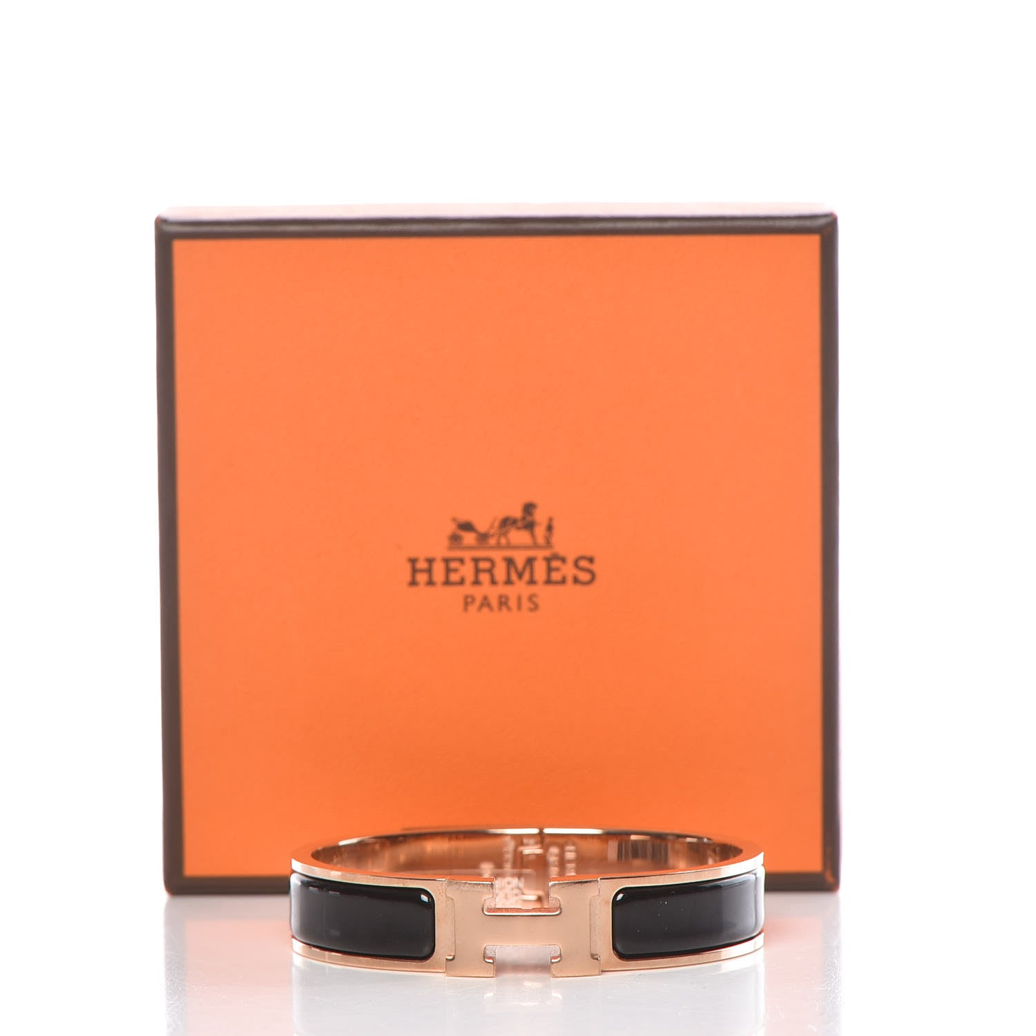 Hermes Enamel Narrow Clic Clac H Bracelet PM Black 5 of 5