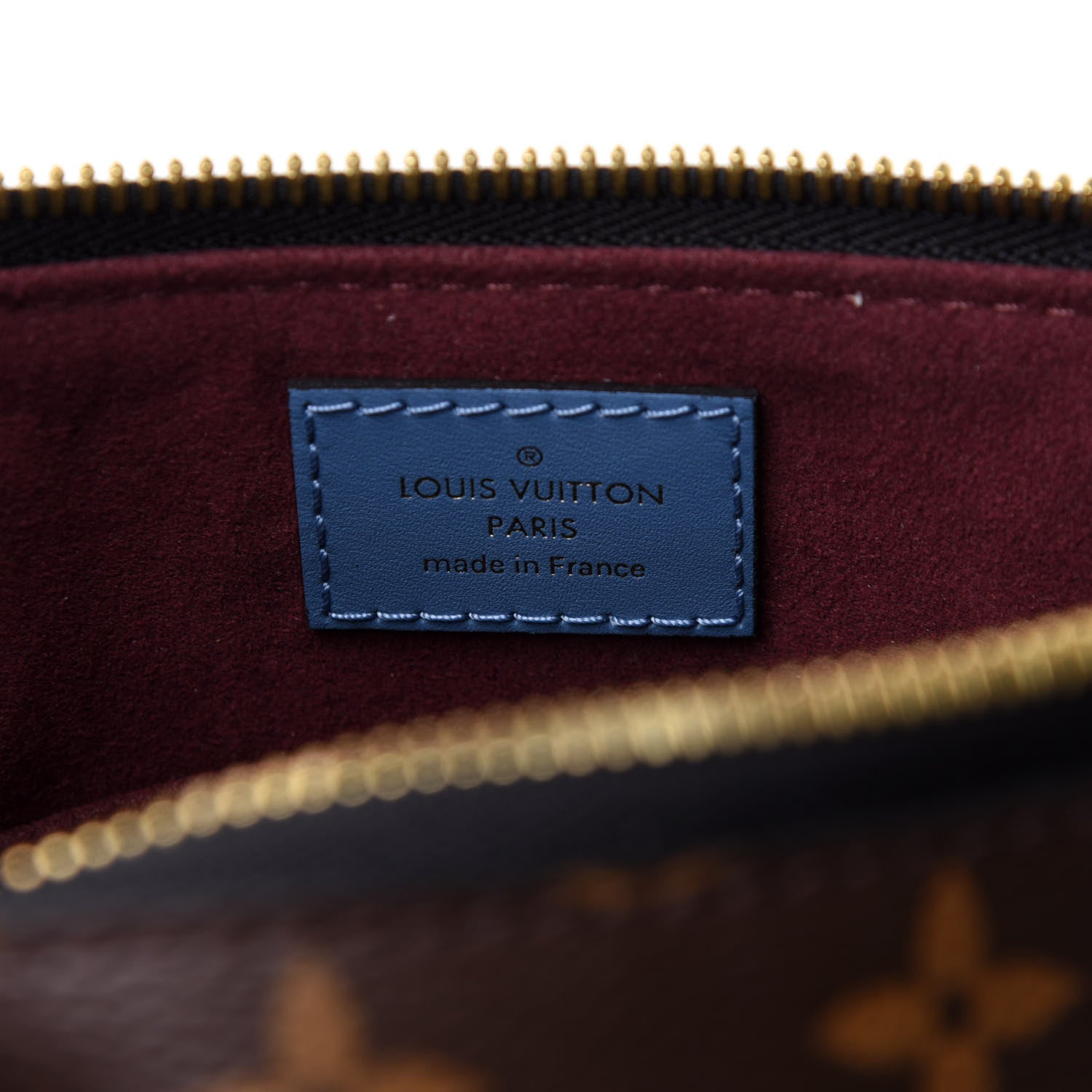 Louis Vuitton Monogram Beaubourg Hobo Mini Bordeaux Red Peach Safran Blue Jean Blue 6 of 10