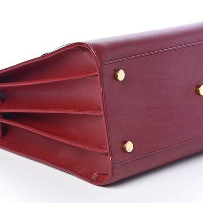 Saint Laurent Calfskin Small Sac De Jour Oxblood 11 of 12