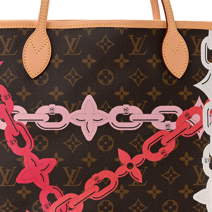 Louis Vuitton Monogram Bay Neverfull MM Rose Ballerine Poppy 9 of 11