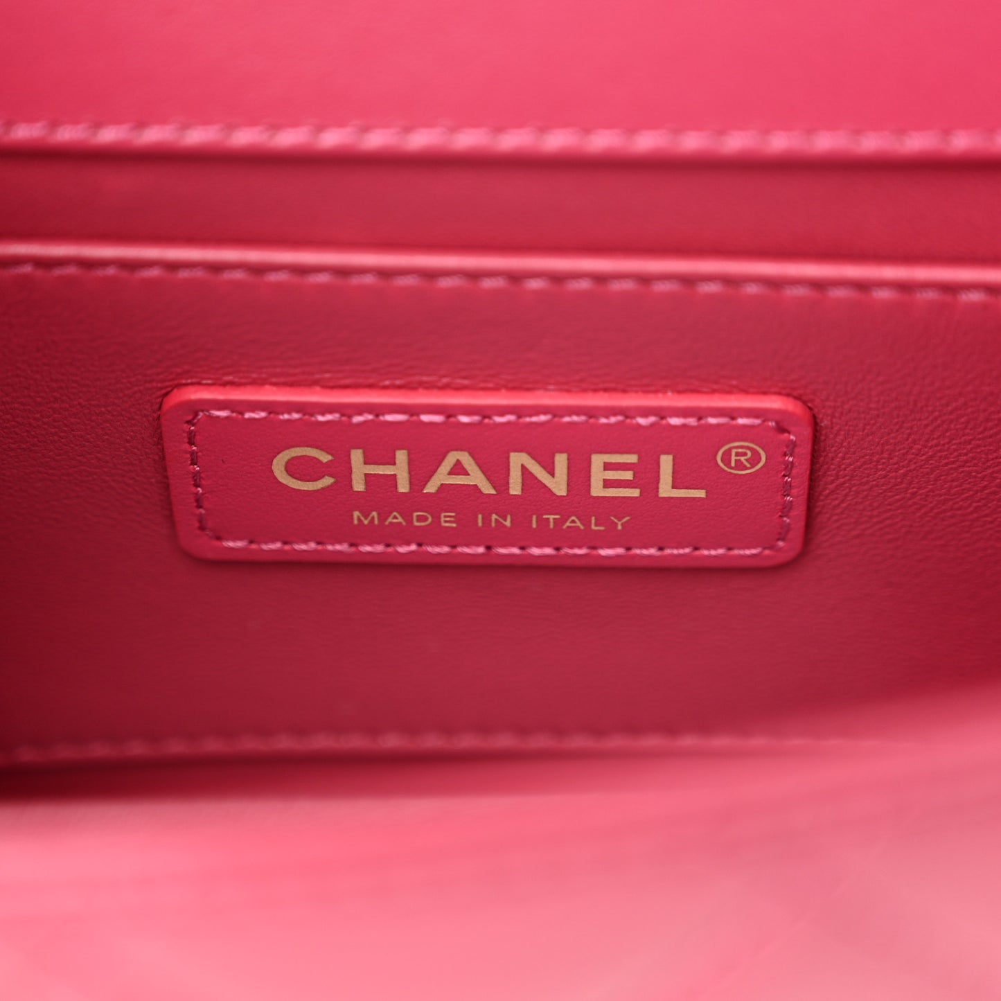 Calfskin Quilted Mini Perfect Fit Flap Dark Pink