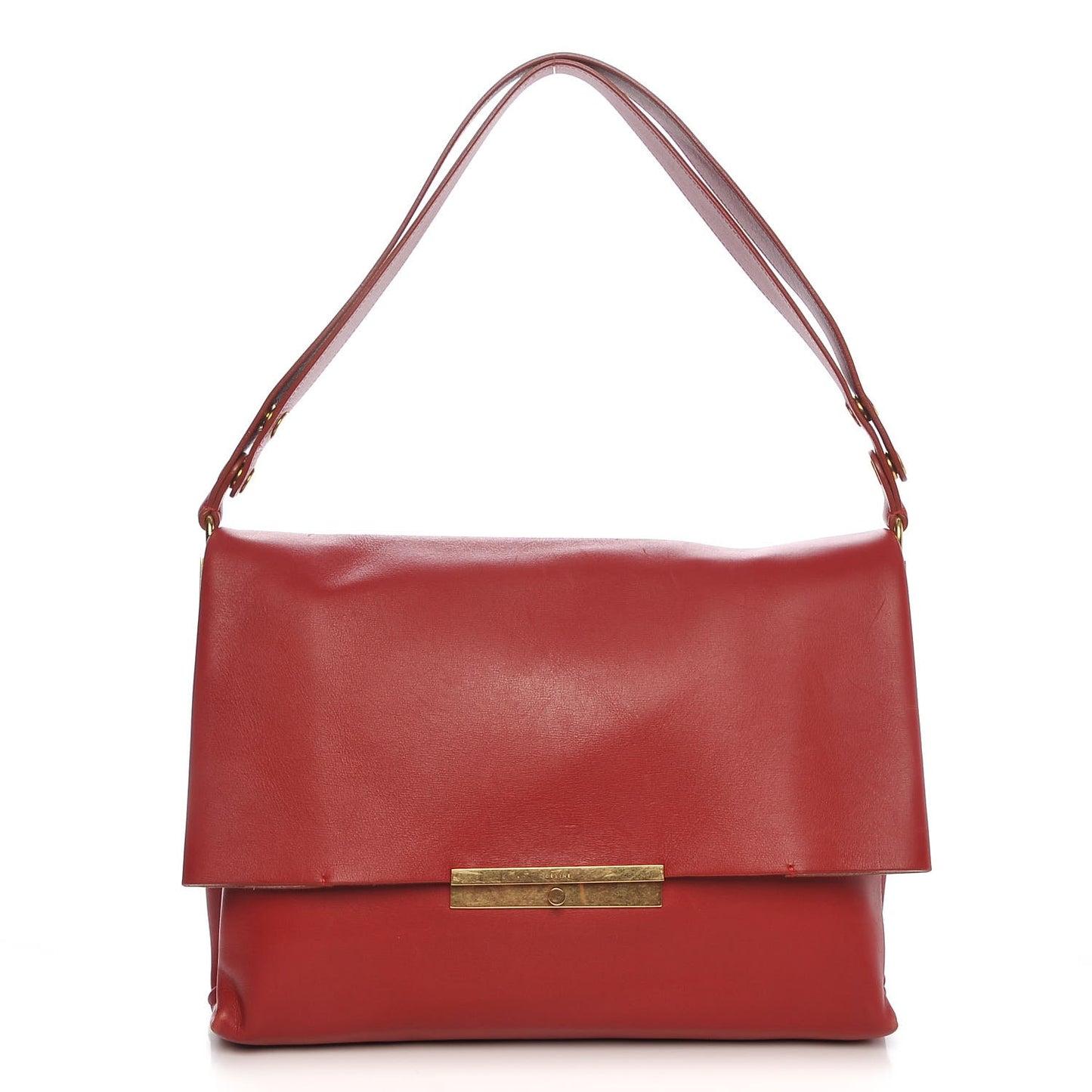 Calfskin Blade Flap Bright Red
