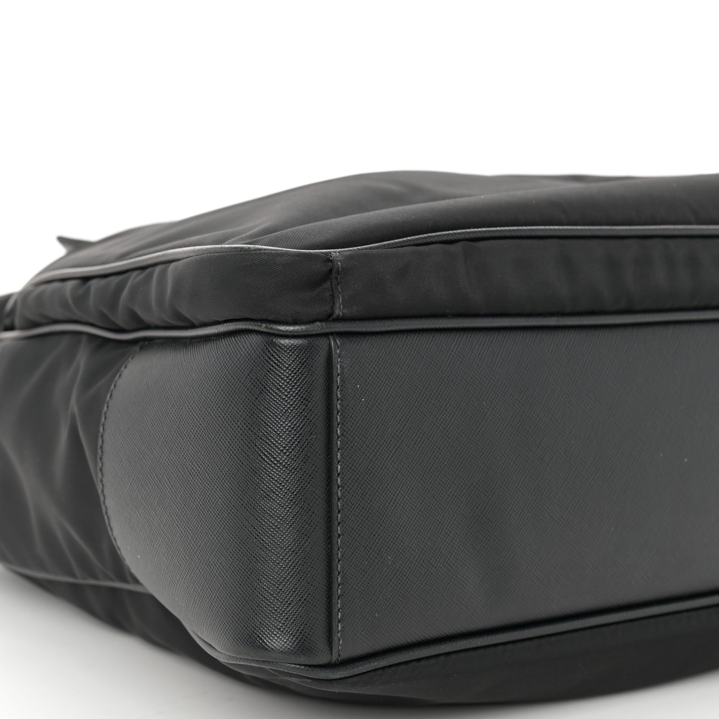 Tessuto Nylon Saffiano Tote Black