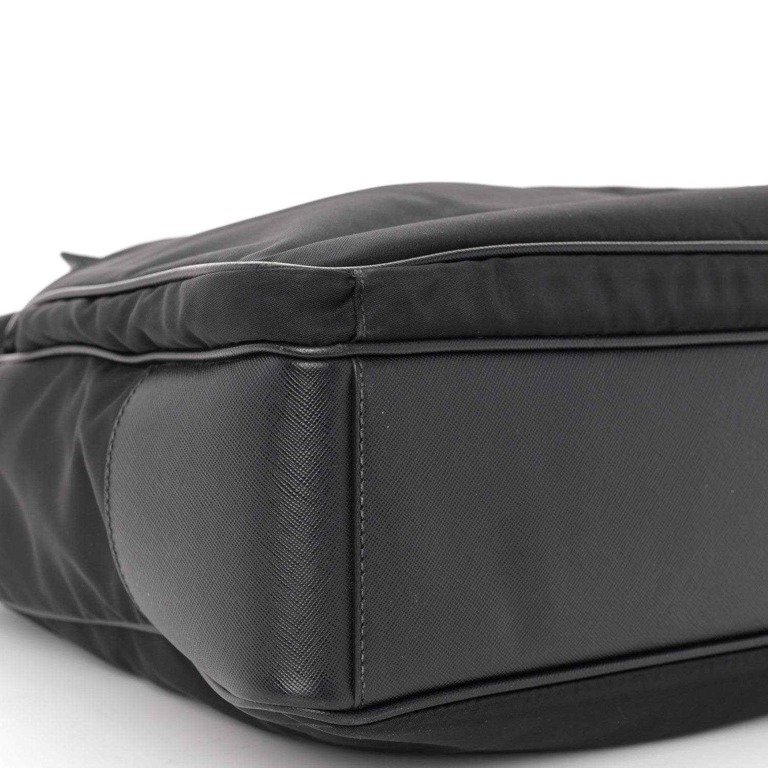 Prada Tessuto Nylon Saffiano Tote Black 8 of 10