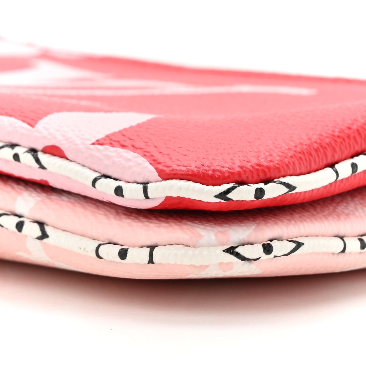Monogram Giant Double Zip Pochette Rouge