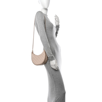 Chanel Lambskin Quilted Small Hobo Bag Light Beige 2 of 11