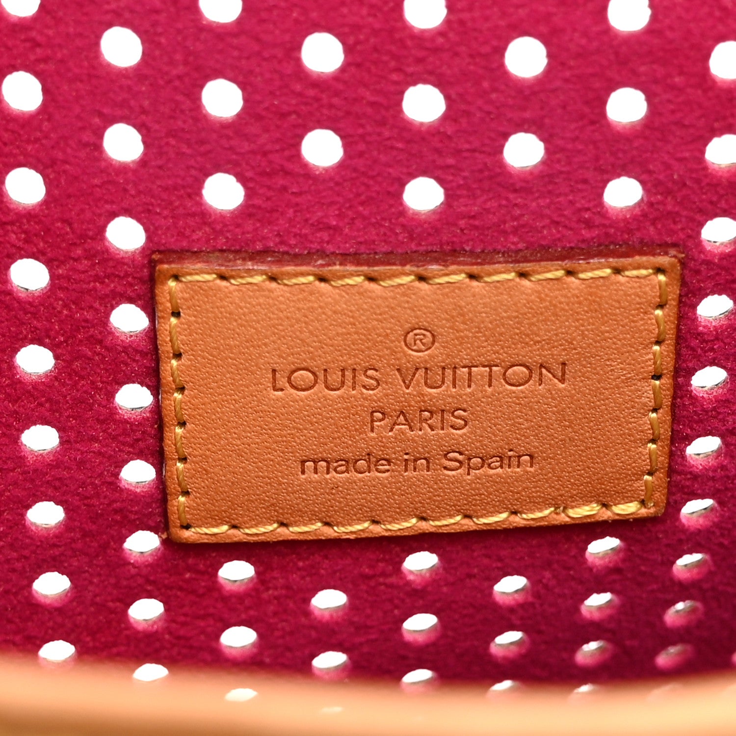 Louis Vuitton Monogram Perforated Musette Fuchsia 6 of 10