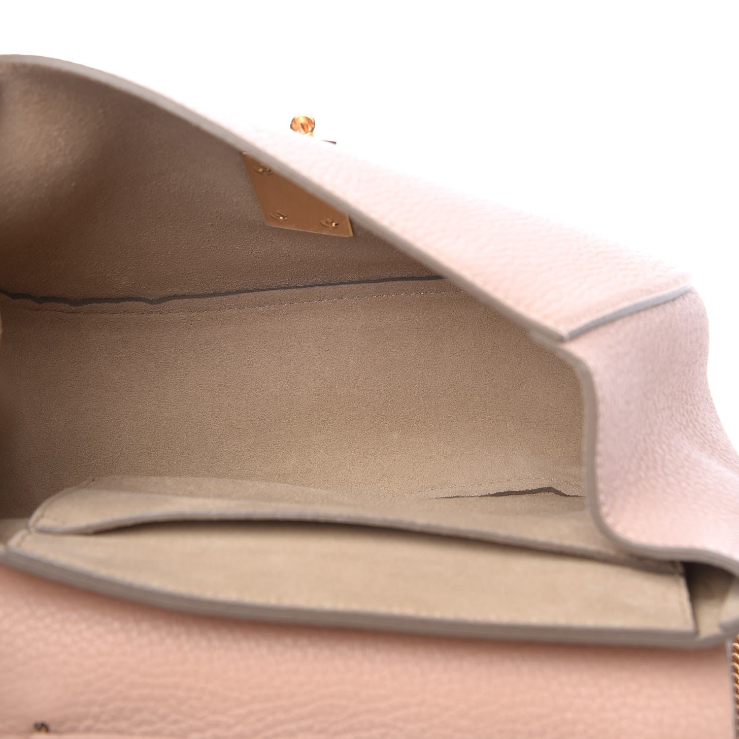 Chloe Grained Lambskin Medium Drew Shoulder Bag Cement Pink 5 of 7