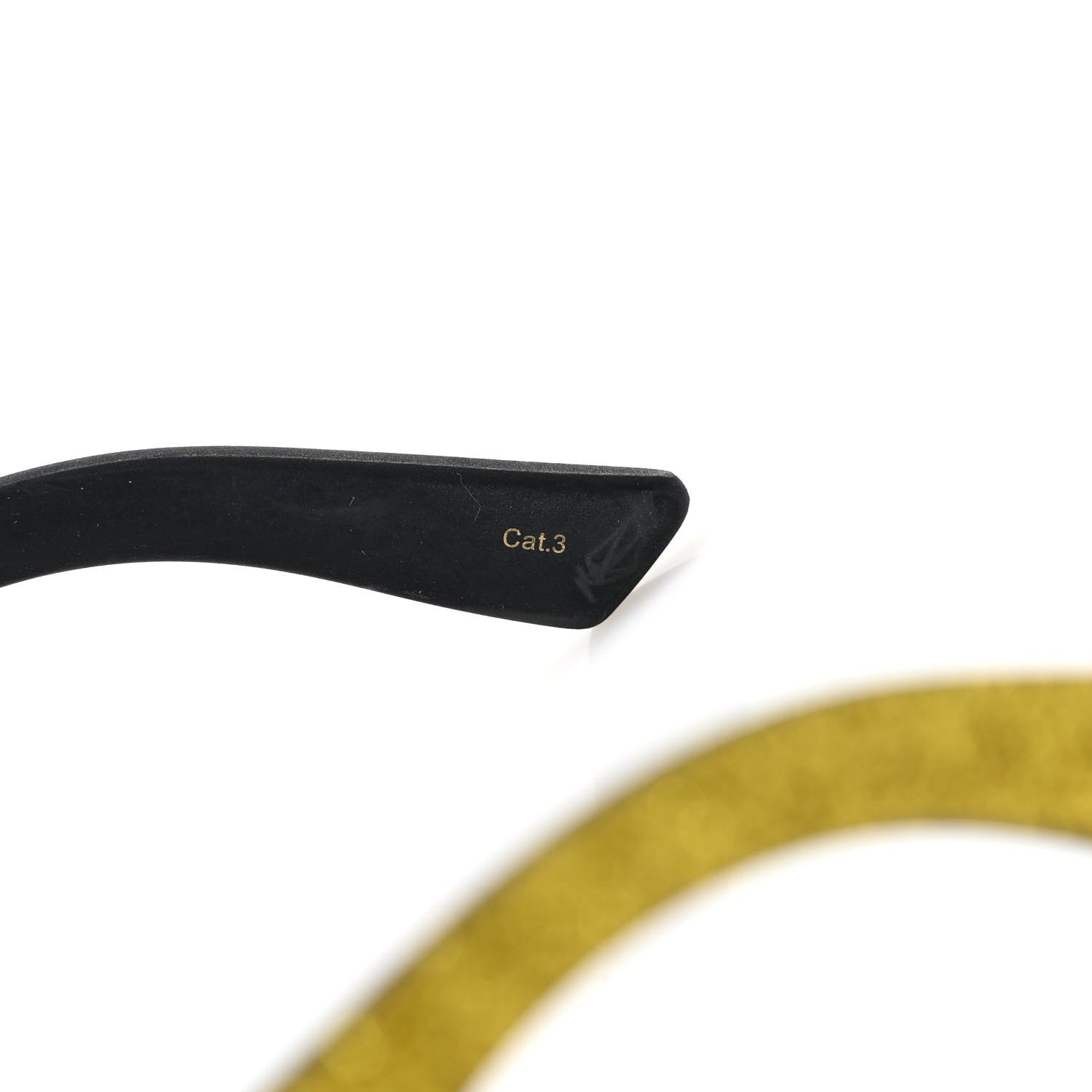 Gucci Square Frame GG0102S Sunglasses Glitter Gold 8 of 9