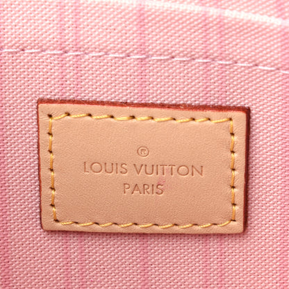 Louis Vuitton Damier Azur Neverfull MM GM Pochette Rose Ballerine 6 of 9