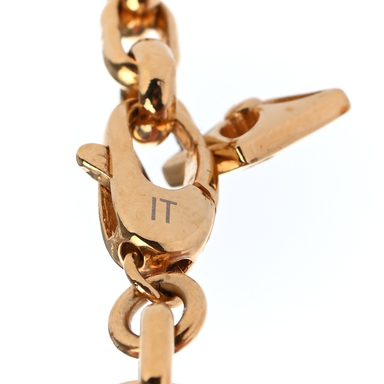 Louis Vuitton Metal Crazy In Lock Necklace Gold 5 of 5
