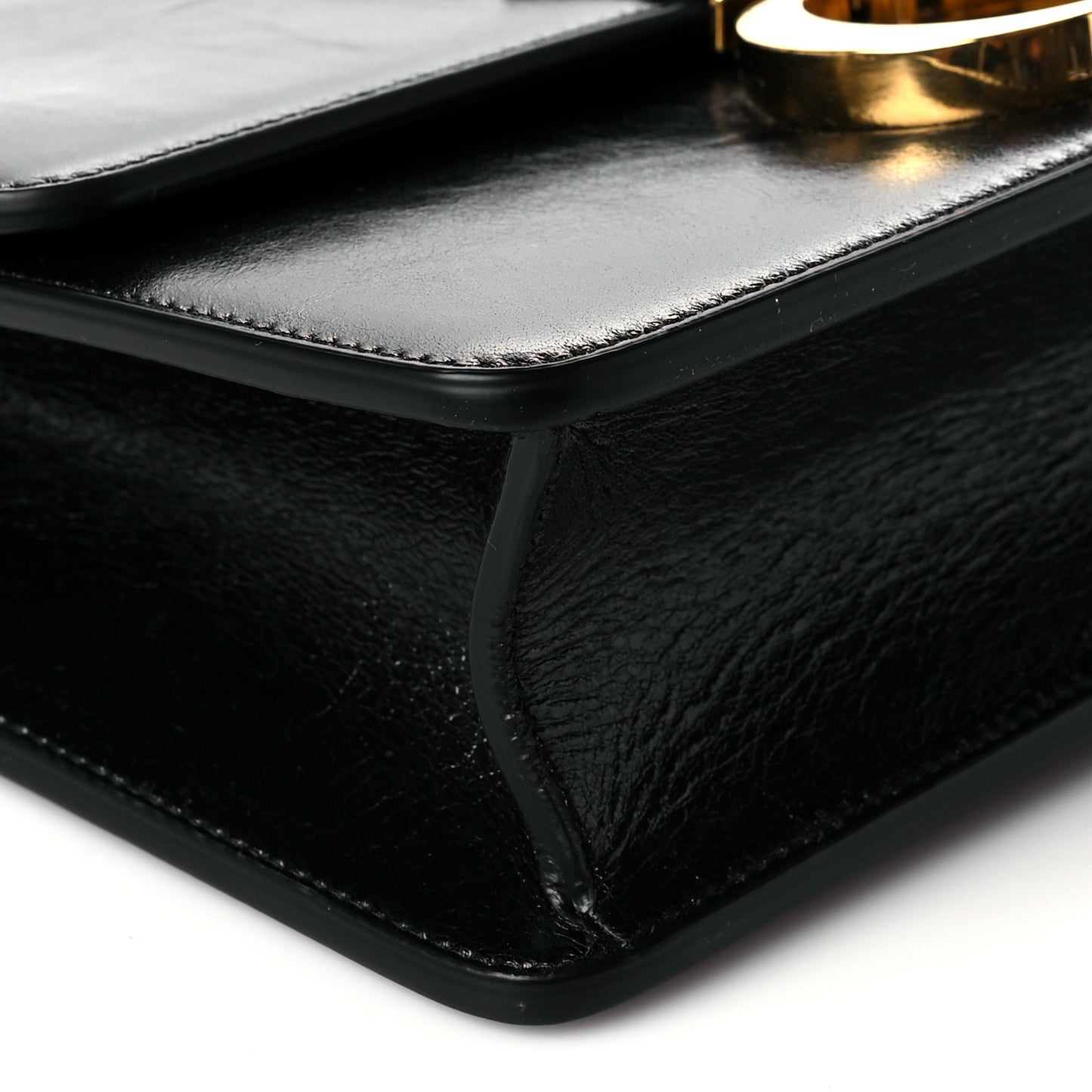 Smooth Calfskin 30 Montaigne Flap Bag Black