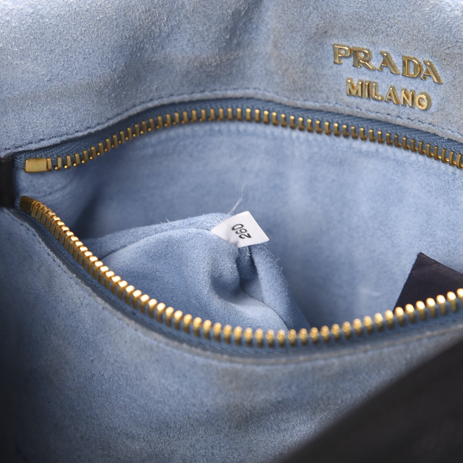 Prada Glace Calfskin Etiquette Flap Shoulder Bag Black 7 of 21